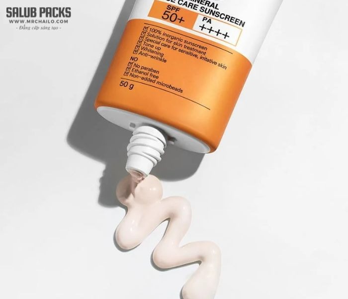 Mẫu tuýp nhựa đựng kem chống nắng đa lớp in nhãn theo yêu cầu chuẩn SEO