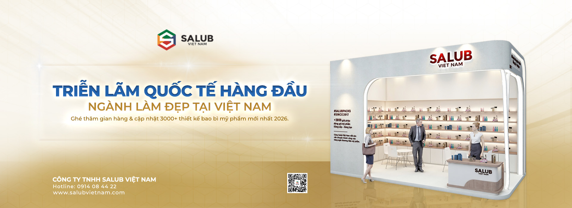 Banner Triển Lãm Salub Việt Nam Góp Mặt Vietbeauty 2026