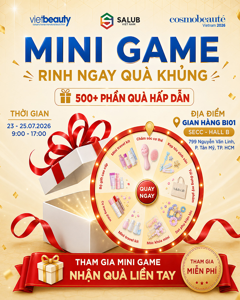 Mini Game rinh quà khủng tại salub vietbeauty 2026