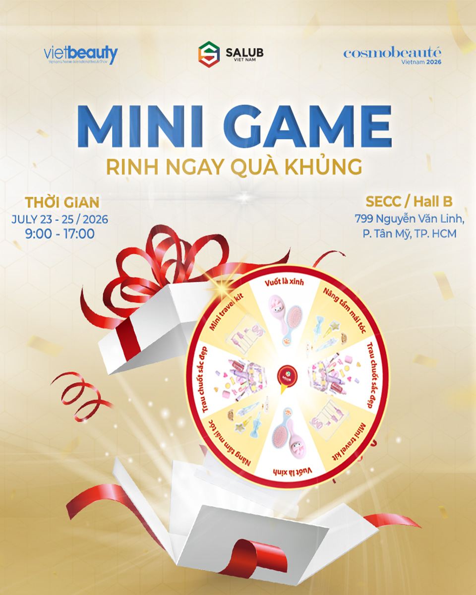 Mini Game rinh quà khủng tại salub vietbeauty 2026