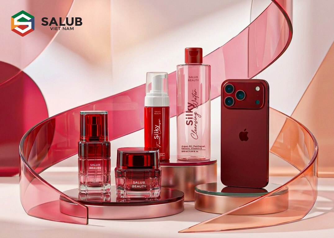 Thiết kế bao bì mỹ phẩm thu hút khách hàng tại showroom Salub